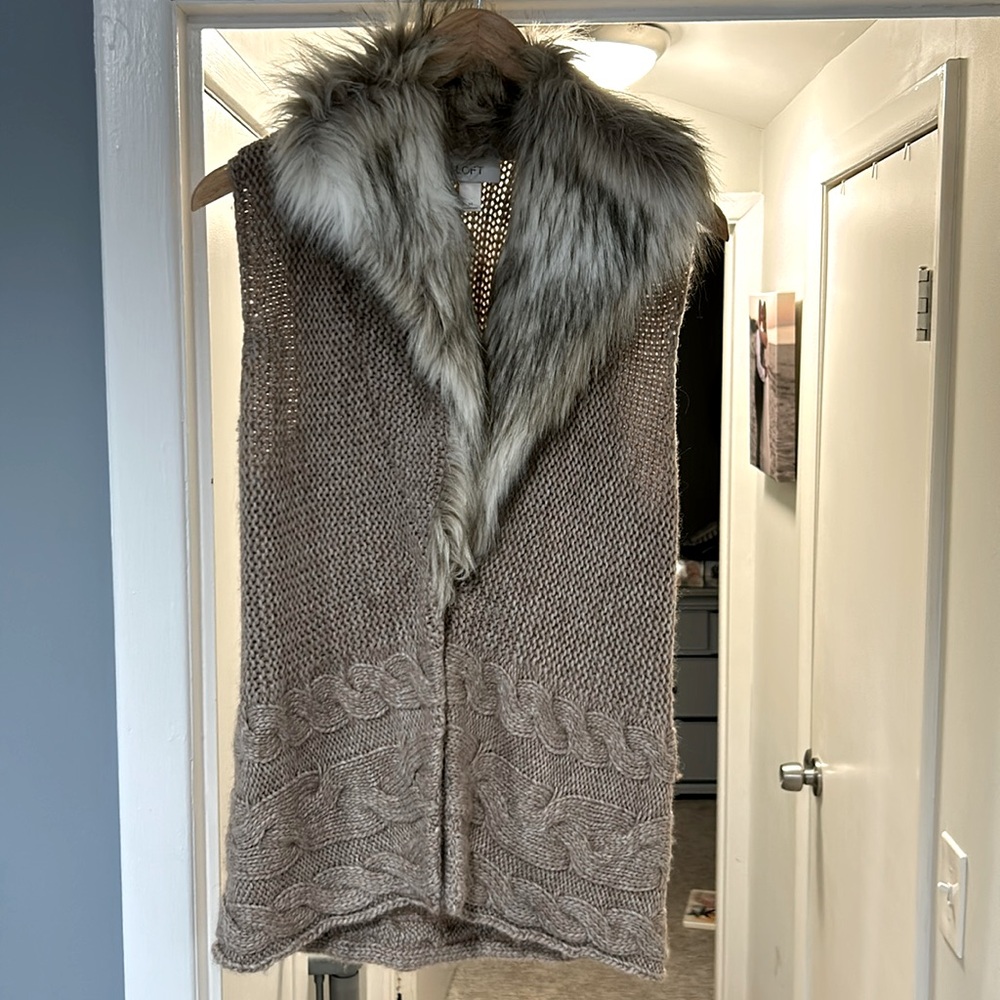 Faux fur vest